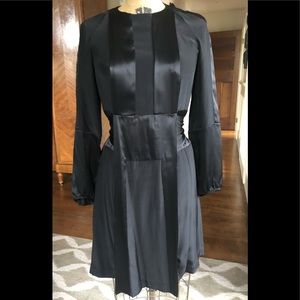 Issa black silk dress 8